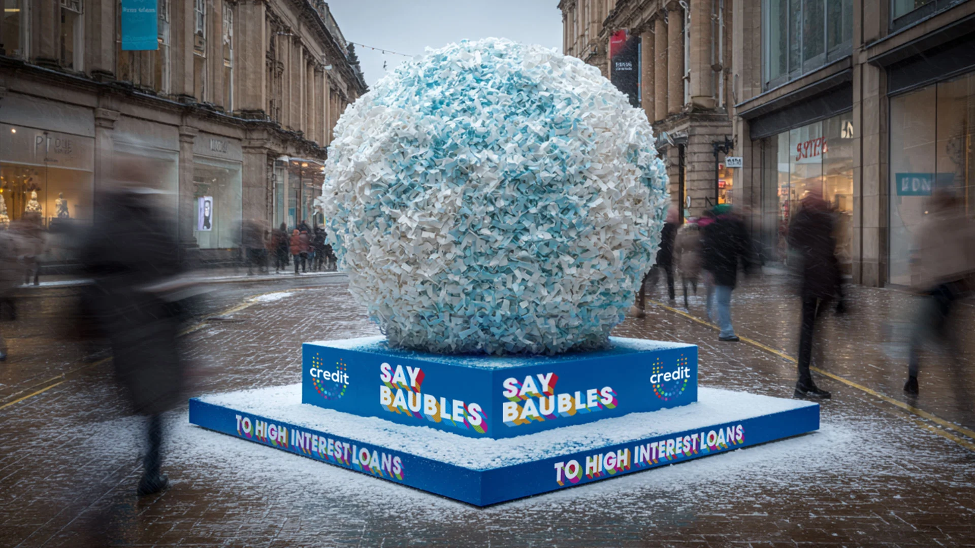 Builds & Creative OOH Credit U snowball debt build