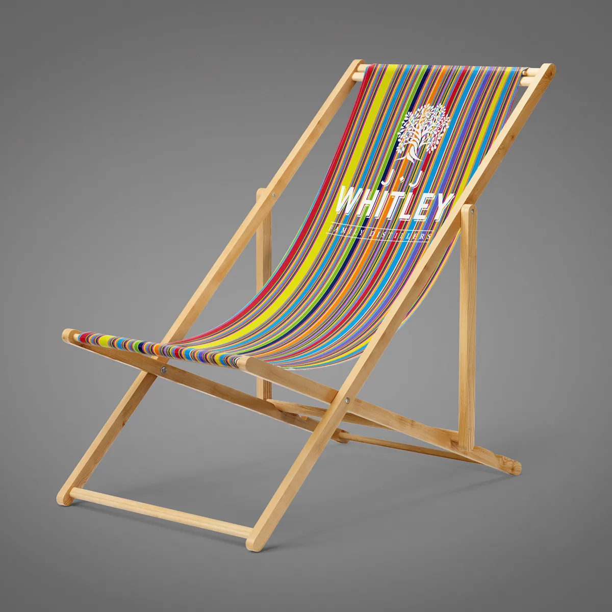 Striped, Gin, Printed deck chair design, Branded deck chair