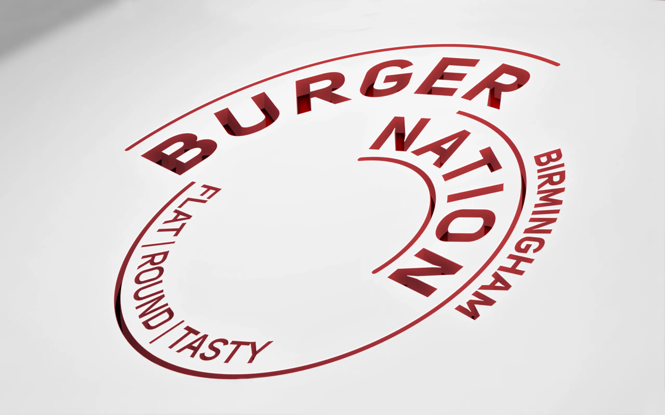 burger restaurant branding, restaurant signage Nonfacture design Birmingham