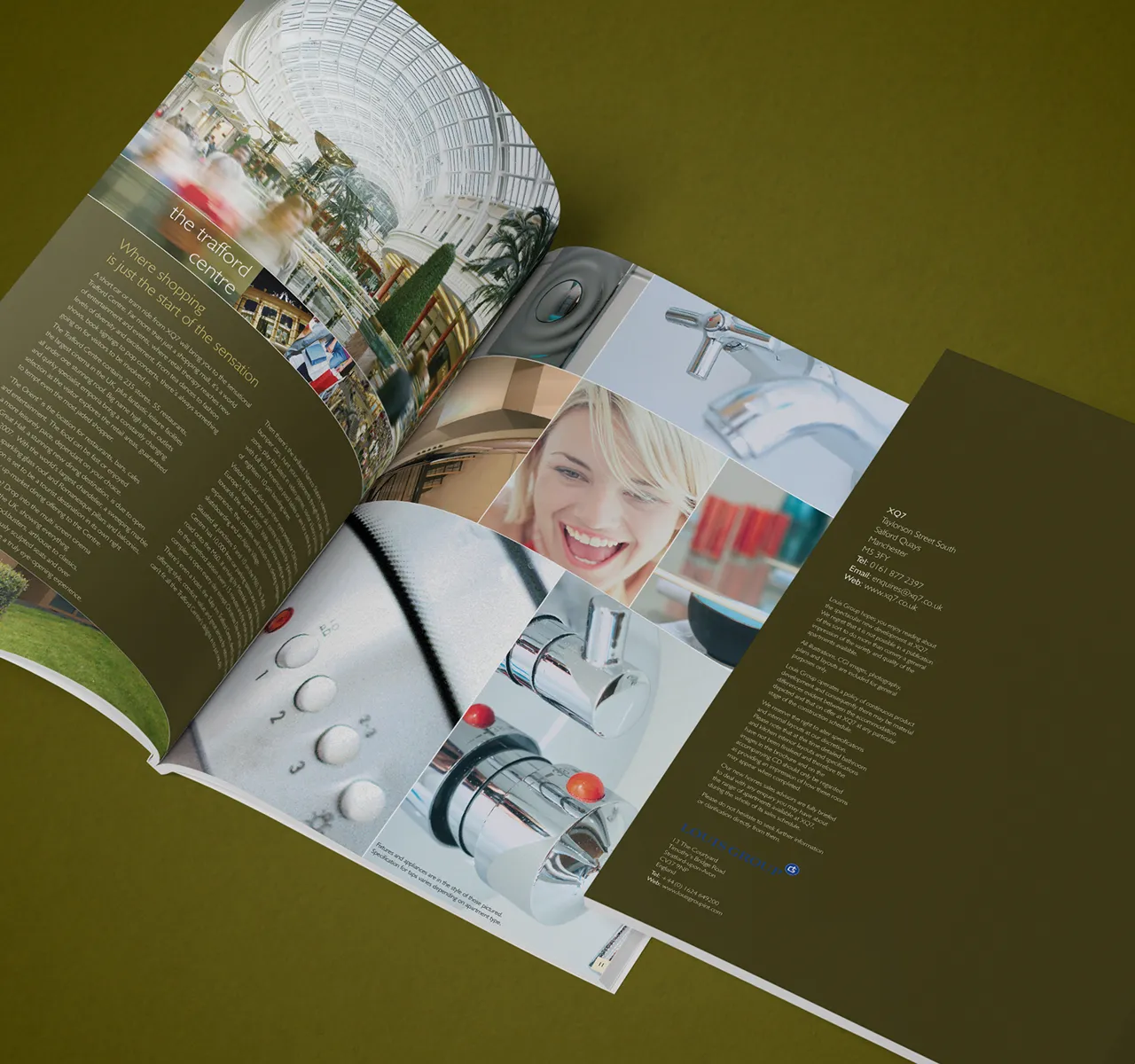 Salford Quays Property brochure, branding nonfacture Birmingham Design Studio